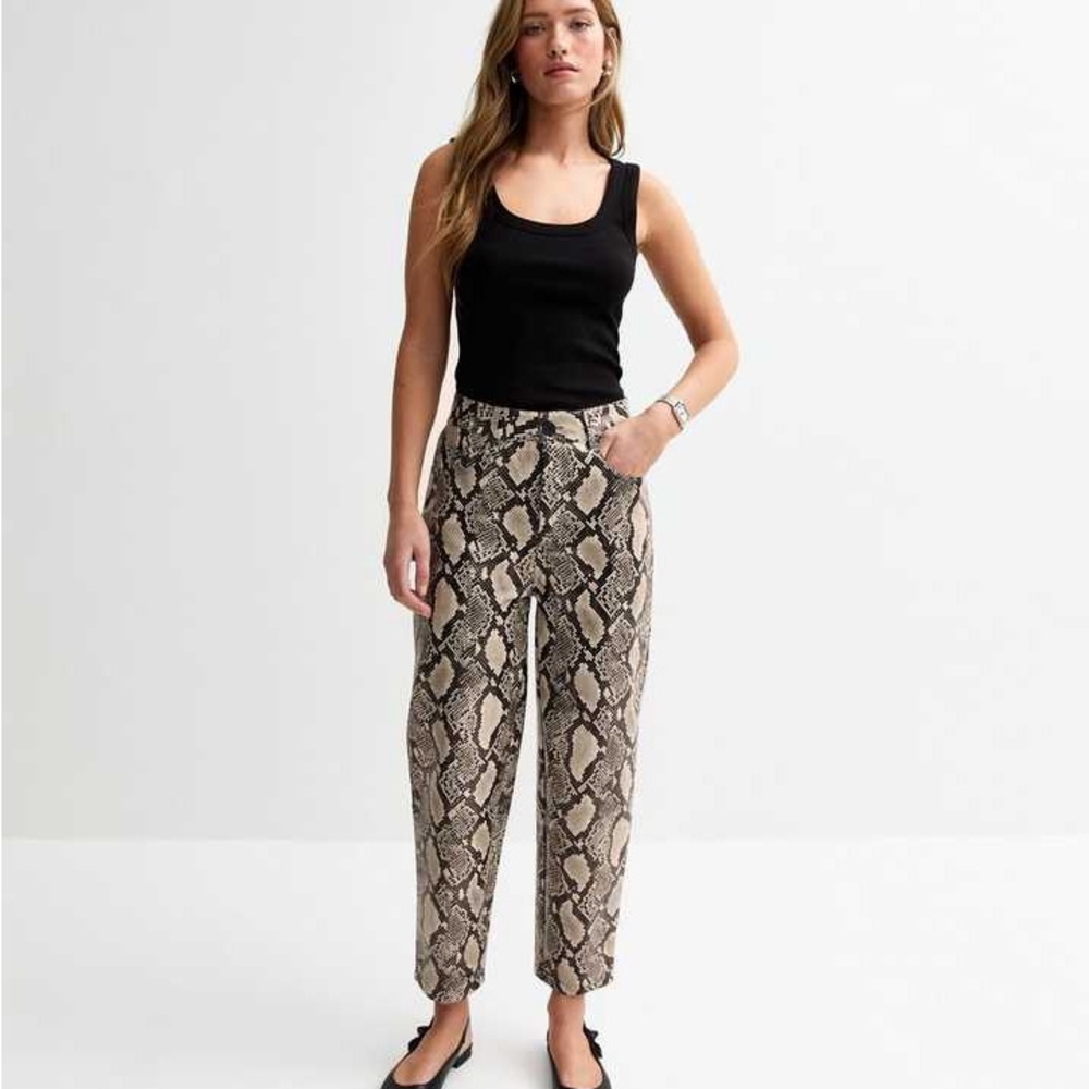 Zara Snakeskin Print Women's Pants